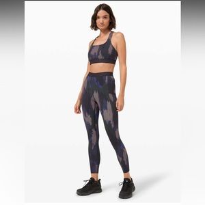 Lululemon X Robert Geller Take The Moment Tight 25" Sz 4 - camo dk indigo multi